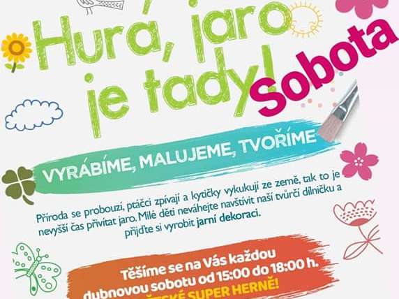 Hurá, jaro je tady! Každou dubnovou sobotu na Bílé.
