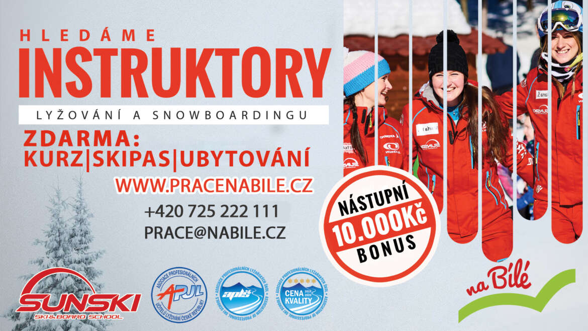 HLEDÁME INSTRUKTORY LYŽOVÁNÍ A SNOWBOARDINGU!