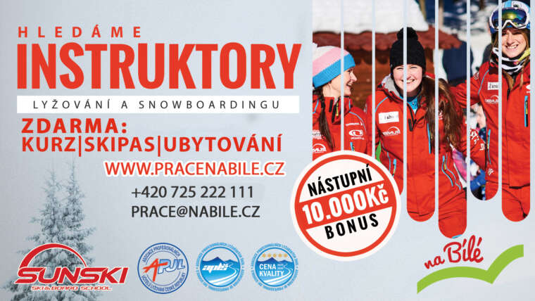 HLEDÁME INSTRUKTORY LYŽOVÁNÍ A SNOWBOARDINGU!