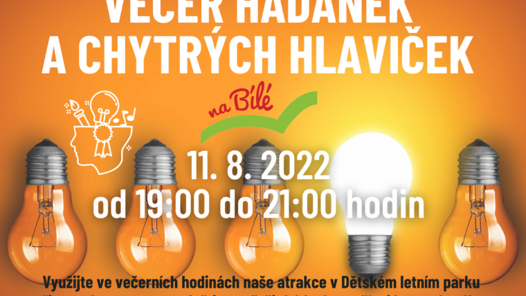 11.8. Večer hádanek a chytrých hlaviček