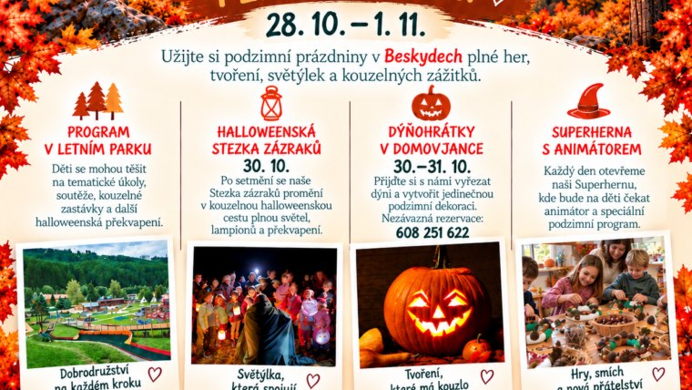 Podzimní prázdniny plné zázraků na Bílé 🍂 (28. 10. – 1. 11.)